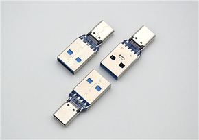 USB 3.0 Type-A Male to 24-pin female adapter with dual 10K ohm resistor
